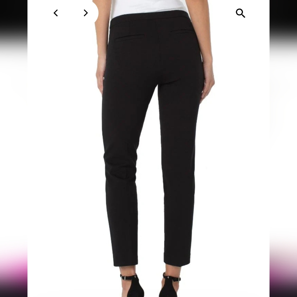 New W. By Wantable Madisom skinny crop black trousers pants. Women's size 10.